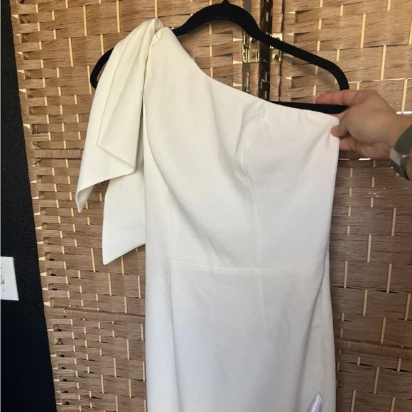 NWT Dress the Population Tiffany One-Shoulder Midi Dress - Picture 1 of 6